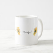 Dankbare dankbare Sonnenblume Kaffeetasse (VorderseiteRechts)