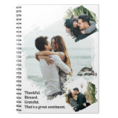 Dankbare Dankbarkeit gesegnet Foto Notebook Notizblock (Vorderseite)