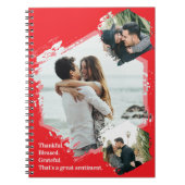 Dankbare Dankbarkeit gesegnet Foto Notebook Notizblock (Vorderseite)