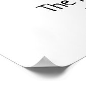 Dankbare Dankbarkeit gesegnete Blätter Fall Orange Poster (Ecke)