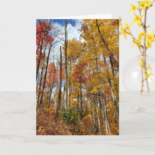 Dankbare Dankbarkeit gesegnete Herbstlaub Erntedan Karte (Gelbe Blume)