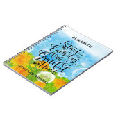 Dankbare Dankbarkeit Script Zitat Landelaber Notizblock (Linke Seite)