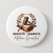 Dankbare Danksagung erteilt - Anwaltskostenangebot Button (Vorderseite)