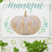 Dankbare Ernte Pumpkin & Laurels Geschirrtuch (Gefaltet)