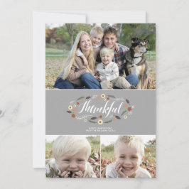 Dankbare Erntedank-Fotokarte Feiertagskarte
