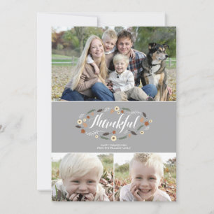 Dankbare Erntedank-Fotokarte Feiertagskarte