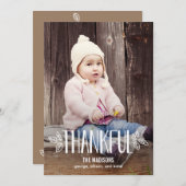 Dankbare Erntedank-Fotokarten Feiertagskarte (Vorne/Hinten)