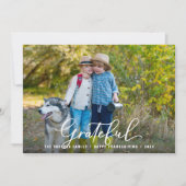 Dankbare Erntedank Fotos Feiertagskarte (Vorderseite)