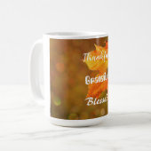 Dankbare Erntedank Tasse (Vorderseite Links)