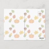 Dankbare Erntedank-Urlaubskarte Postkarte (Rückseite)