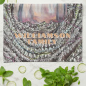 Dankbare Familienname Drehbuch Kürbis rustikalen H Geschirrtuch (Gefaltet)