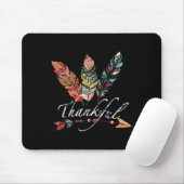 Dankbare Feder und Arrow Fall - Vintager Thanksg Mousepad (Mit Mouse)