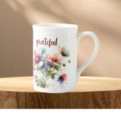 Dankbare florale Moderne Spezialität Tasse