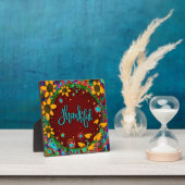 Dankbare florale Whimsical Daisises Inspirivity Fotoplatte (InSitu)