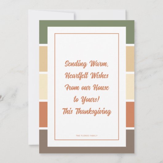 Dankbare Foto Erntedank Card oder Einladung (Rückseite)