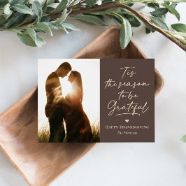 Dankbare Foto-Karten für die Jahreszeit Erntedank Feiertagskarte