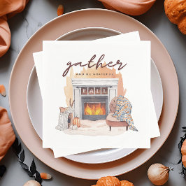 Dankbare freundschaftliche Ansammlung Serviette