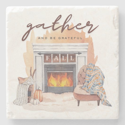 Dankbare freundschaftliche Ansammlung Steinuntersetzer (Vorderseite)