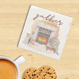 Dankbare freundschaftliche Ansammlung Steinuntersetzer