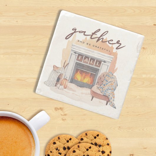 Dankbare freundschaftliche Ansammlung Steinuntersetzer