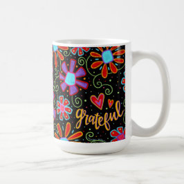 Dankbare Fun Floral Whimsical Niedlich Friend Kaffeetasse