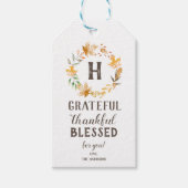 Dankbare Geschenkmarke Geschenkanhänger (Vorderseite)