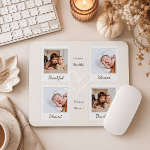 Dankbare & Gesegnete Polaroid-Foto Individuelles Mousepad