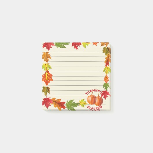 Dankbare & Gesegnete Post-it-Notiz Post-it Klebezettel (Vorderseite)