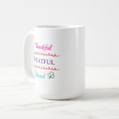Dankbare Gesegnete Tasse | Glaube Inspirierter Kaf (Vorderseite Links)