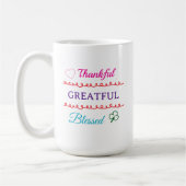 Dankbare Gesegnete Tasse | Glaube Inspirierter Kaf (Links)