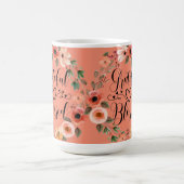 Dankbare Gesegnete Tasse - Wasserfarben-Blumenkran (Mittel)