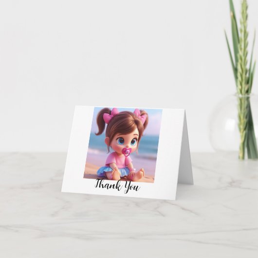 Dankbare Gläser: Baby Danke, Karten (Vorderseite)