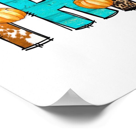 Dankbare Gnomes Fall Erntedank Herbstpumpen Poster (Ecke)