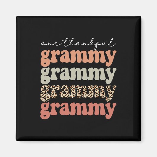 Dankbare Grammy Herbstbaum Herbstlaube Thanksgivi Magnet (Vorne)
