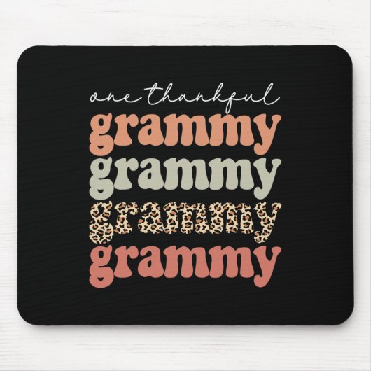 Dankbare Grammy Herbstbaum Herbstlaube Thanksgivi Mousepad (Vorne)