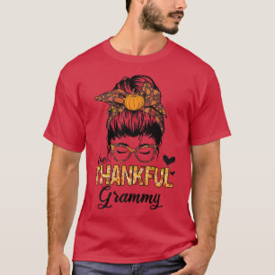 Dankbare Grammy Lustiger Unordentlicher Dutt Herbs T-Shirt