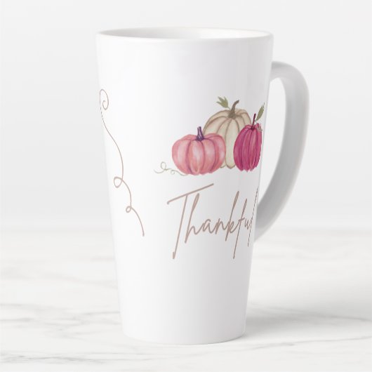 Dankbare große Tasse (Rechte Ecke)