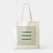 Dankbare grüne Kunst, Dankbarkeit, positive Tragetasche (Rückseite)