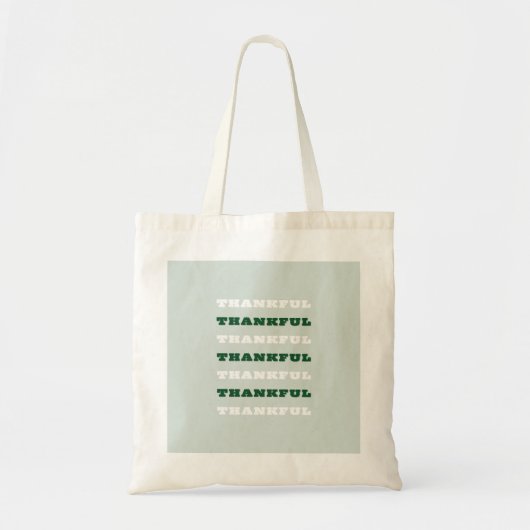 Dankbare grüne Kunst, Dankbarkeit, positive Tragetasche (Vorne)