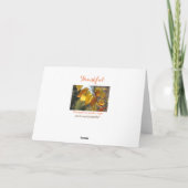 Dankbare Herbst-Grüße-Karte Dankeskarte (Rückseite)