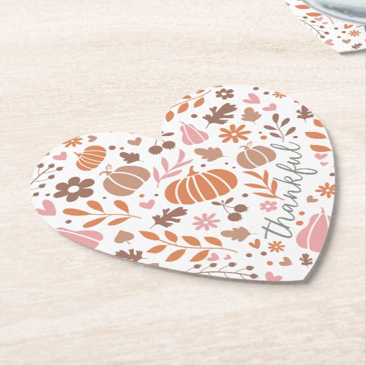 Dankbare Herbst-Herbst-Grafik Untersetzer (angewinkelt)