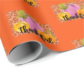 Dankbare Herbsteinstellung von Text und Farbe Geschenkpapier (Rolleneckpunkt)