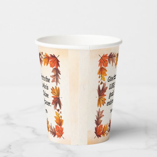 Dankbare Herz-Papier-Cups Pappbecher (Rechts)