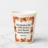 Dankbare Herz-Papier-Cups Pappbecher (Vorderseite)