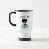 Dankbare Herzen: Custom Nurse Illustration Travel Reisebecher (Links)