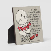 Dankbare Herzen Fotoplatte (Vorderseite)