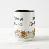 Dankbare Herzen, gemütliche Momente glücklich Dank Tasse (Zentrum)