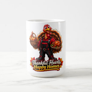 DANKBARE HERZEN, GLÜCKLICHE HEIME KAFFEETASSE