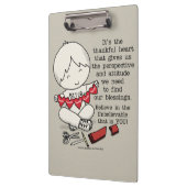 Dankbare Herzen Klemmbrett (Links)