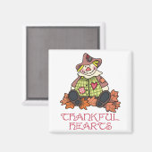 Dankbare Herzen Magnet (Vorderseite/Rückseite)